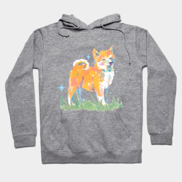 Shiba Hoodie by erinkatearcher